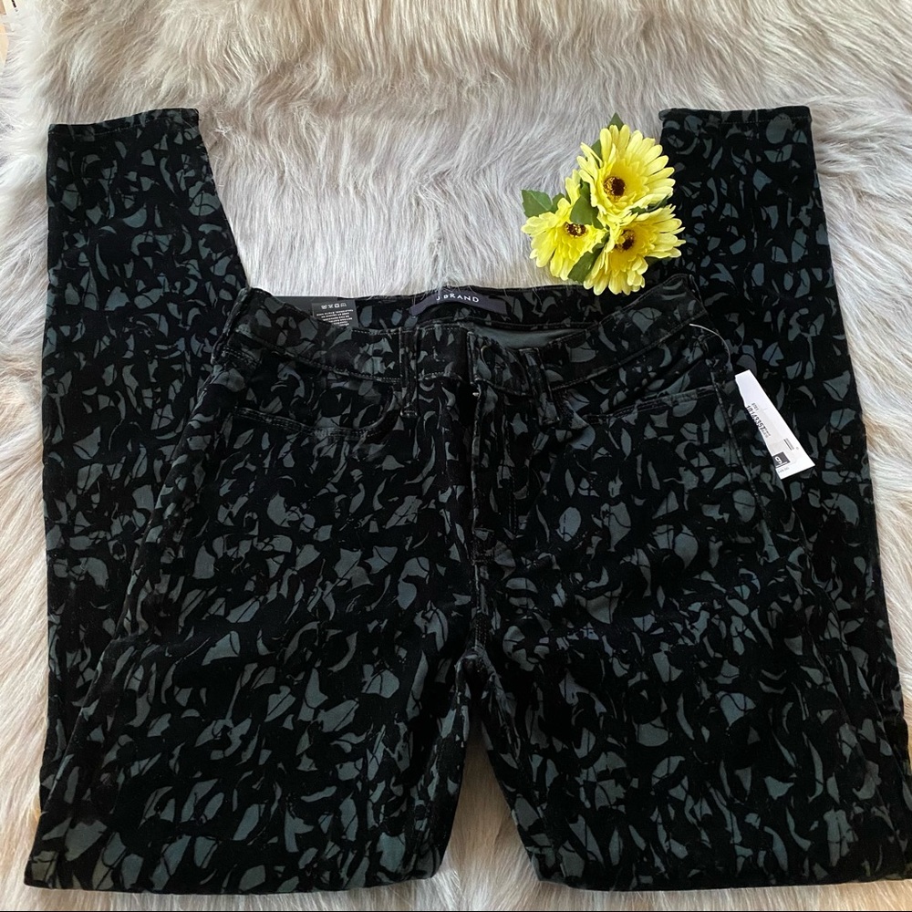 J Brand Brocade Print Skinny Jean